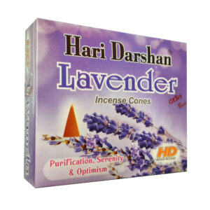 Hari Darshan Lavendel Wierook Kegels – 40 Gram (Pak van 4)