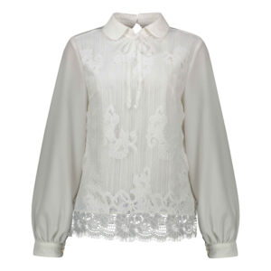 Dames Blouse met Lange Mouw Model Bloem