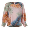 Dames Blouse met Lange Mouwen met Hawaii Ontwerp