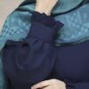 Navy Blauwe Vlinder Abaya – Ana Hijab Stijl