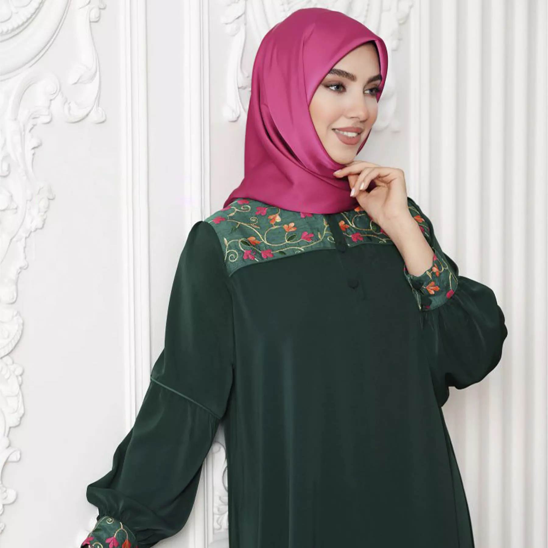 Groene Abaya Model Smaragd – Ana Hijab