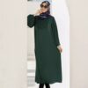 Navy Blauwe Abaya Model Negin – Ana Hijab