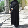 Klassieke Zwarte Abaya – Loszittend Model