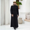 Zwarte Abaya met Riem – Modern & Bescheiden