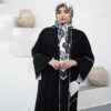 Zwarte Abaya met Witte Bies – Hedendaags