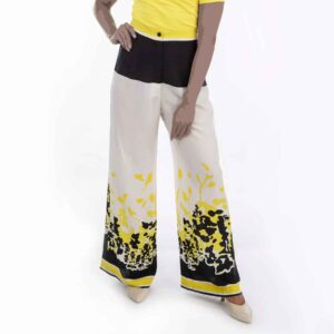 Damesbroek met Aquarel Patroon – Model Aurelia