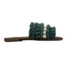 Groene Macramé Boho Chic Slippers – Handgemaakt