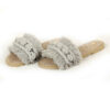 Grijze Macramé Boho Chic Slippers – Handgemaakt