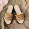 Macramé Platte Slippers voor Vrouwen Handgemaakt met Boho Ontwerp