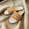 Macramé Platte Slippers voor Vrouwen Handgemaakt met Boho Ontwerp