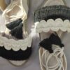 Macramé Sling Back Platte Sandalen met Boho Ontwerp Handgemaakt