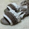 Macramé Sling Back Sandalen met Boho Ontwerp Handgemaakt