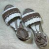 Macramé Sling Back Sandalen met Boho Ontwerp Handgemaakt