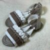 Macramé Sling Back Sandalen met Boho Ontwerp Handgemaakt