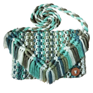 Macrame Sling Bag Handgeweven voor Vrouwen Model Nature