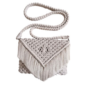Macramé Sling Tas voor Dames Handgeweven Model Gandom