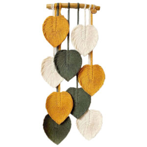 Macramé Wandkleed Tapestry Kunst Boheemse Kleurrijke Bladeren