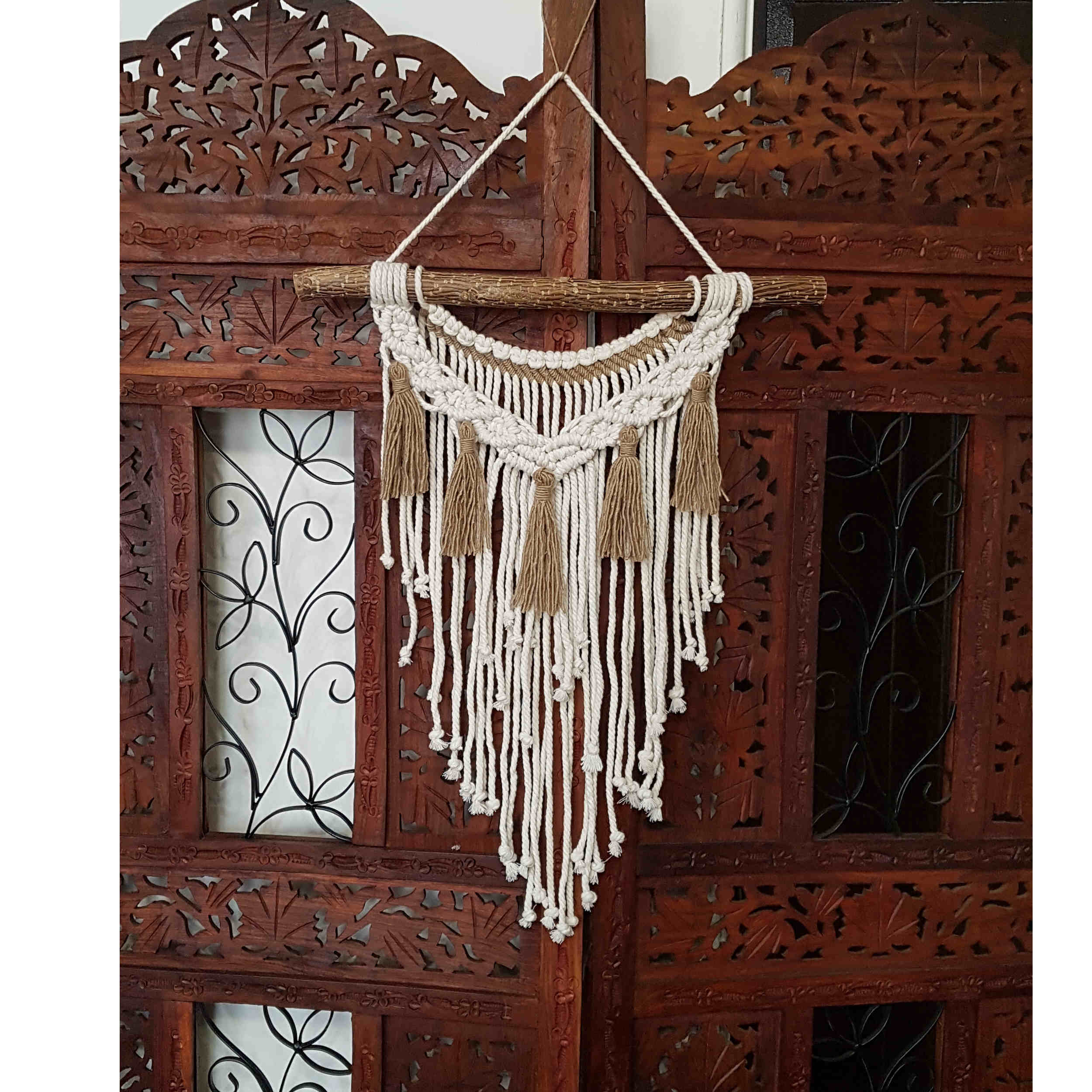 Macramé Wandhanger Tapestry Art Bohemian Model MacHang
