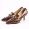Natuurlijke Leren Pumps met Spitse Neus voor Vrouwen Model Jeannette
