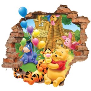 3D muursticker Winnie de Poeh en vrienden