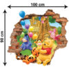 3D muursticker Winnie de Poeh en vrienden