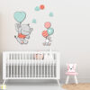 Houten muurstickers olifant voor de kinderkamer