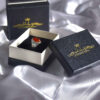 Perzische Zilveren Ring Heren - Rood Agaat Flower Design