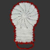Handgeweven Badwashand voor Volwassenen – Rood (Set van 5)