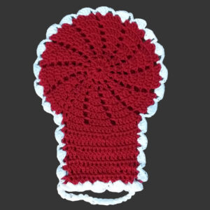 Handgeweven Badwashand voor Volwassenen – Rood (Set van 5)