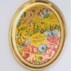 Iraans messing dienblad - Elegant dienblad met bloemenontwerp