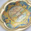 Iraans messing dienblad - Elegant dienblad met landschapsontwerp