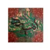 Perzische Kalligrafie op Canvas door Daniel Bakshi