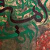 Perzische Kalligrafie op Canvas door Daniel Bakshi