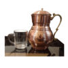 Perzische Koperen Pitcher Gesmeed met Deksel & Handvat Model Gulzar