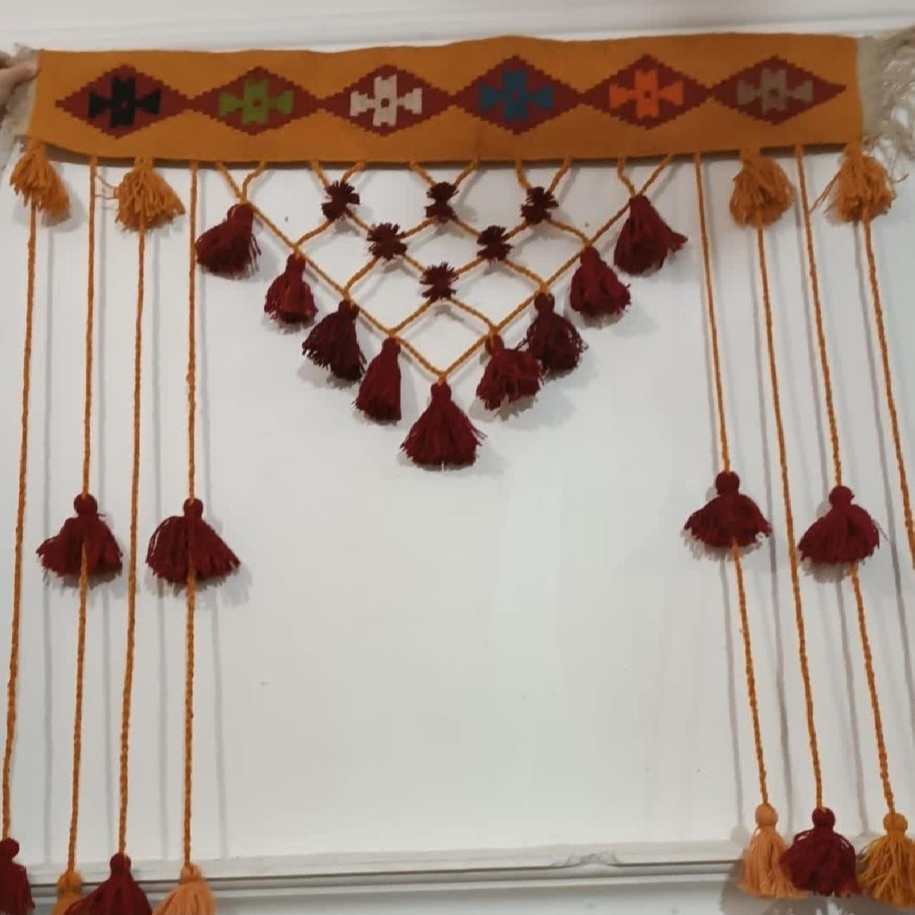 Perzische DIY Kwast Wandhanger – Model Dame Cream