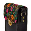 Perzische Geborduurde Crossbody Tas Handgemaakt Bloem Design
