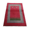 Echt handgeknoopt Perzisch levensboom Gabbeh tapijt - Met rand, Rood, Wol