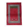 Echt handgeknoopt Perzisch levensboom Gabbeh tapijt - Met rand, Rood, Wol
