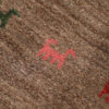 Handgeknoopt Perzisch minimalistisch Gabbeh tapijt - Effen, Bruin, Wol