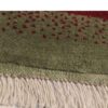 Handgeknoopt Perzisch minimalistisch Gabbeh tapijt - Met rand en dierenmotieven, Groen, Wol