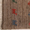 Handgeknoopt Perzisch minimalistisch Gabbeh tapijt - Effen, Bruin, Wol