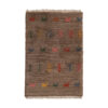 Handgeknoopt Perzisch minimalistisch Gabbeh tapijt - Effen, Bruin, Wol
