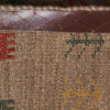 Handgeknoopt Perzisch minimalistisch Gabbeh tapijt - Effen, Bruin, Wol