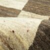 Handgeknoopt Perzisch geometrisch Gabbeh tapijt - Met rand, Bruin, Wol