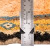 Handgeknoopt Perzisch minimalistisch Gabbeh tapijt - Geometrische rand, Oranje, Wol