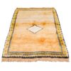 Handgeknoopt Perzisch minimalistisch Gabbeh tapijt - Geometrische rand, Oranje, Wol
