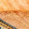 Handgeknoopt Perzisch minimalistisch Gabbeh tapijt - Geometrische rand, Oranje, Wol