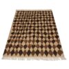 Handgeknoopt Perzisch Kheshti Gabbeh tapijt - Geometrisch, Bruin, Wol