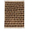 Handgeknoopt Perzisch Kheshti Gabbeh tapijt - Geometrisch, Bruin, Wol