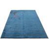 Authentiek handgeknoopt Perzisch minimalistisch Gabbeh tapijt - Effen, Marineblauw, Wol